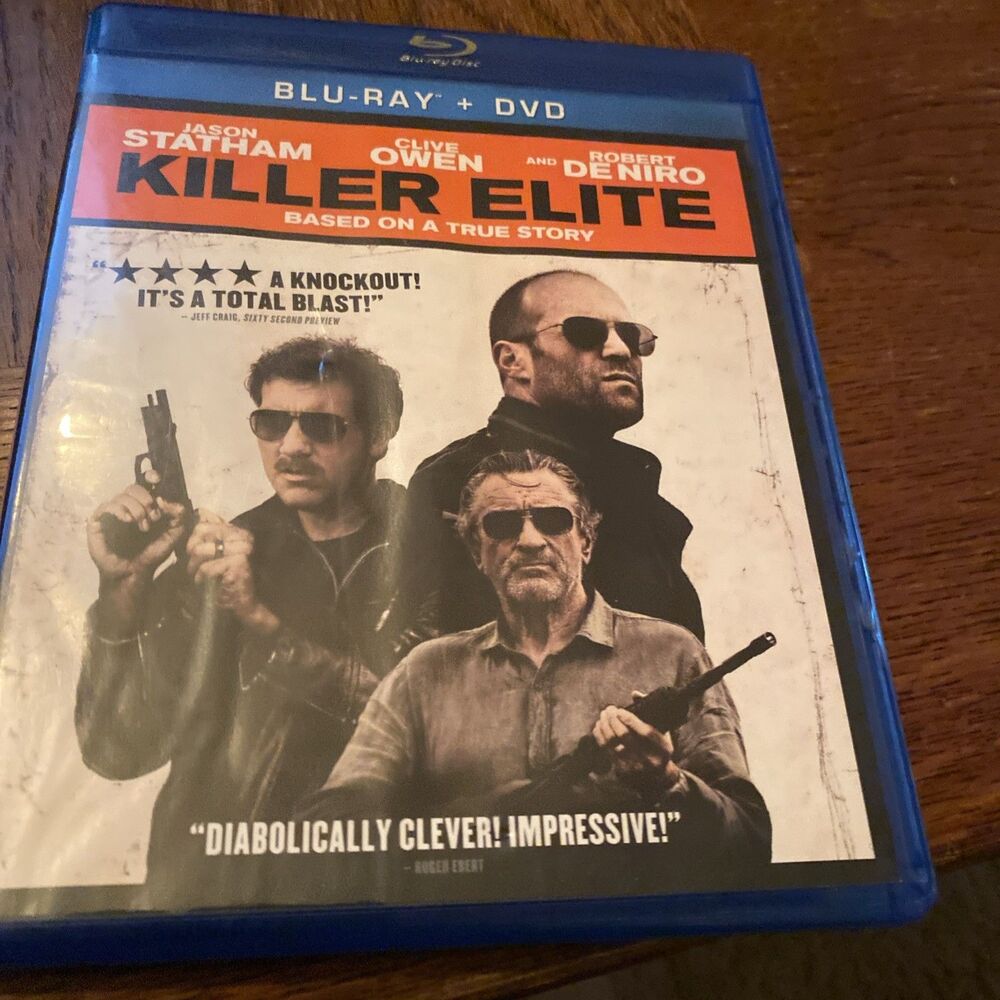KILLER ELITE (2011) BLU RAY/DVD COMBO - GOOD- STATHAM DE NIRO OWEN ACTION